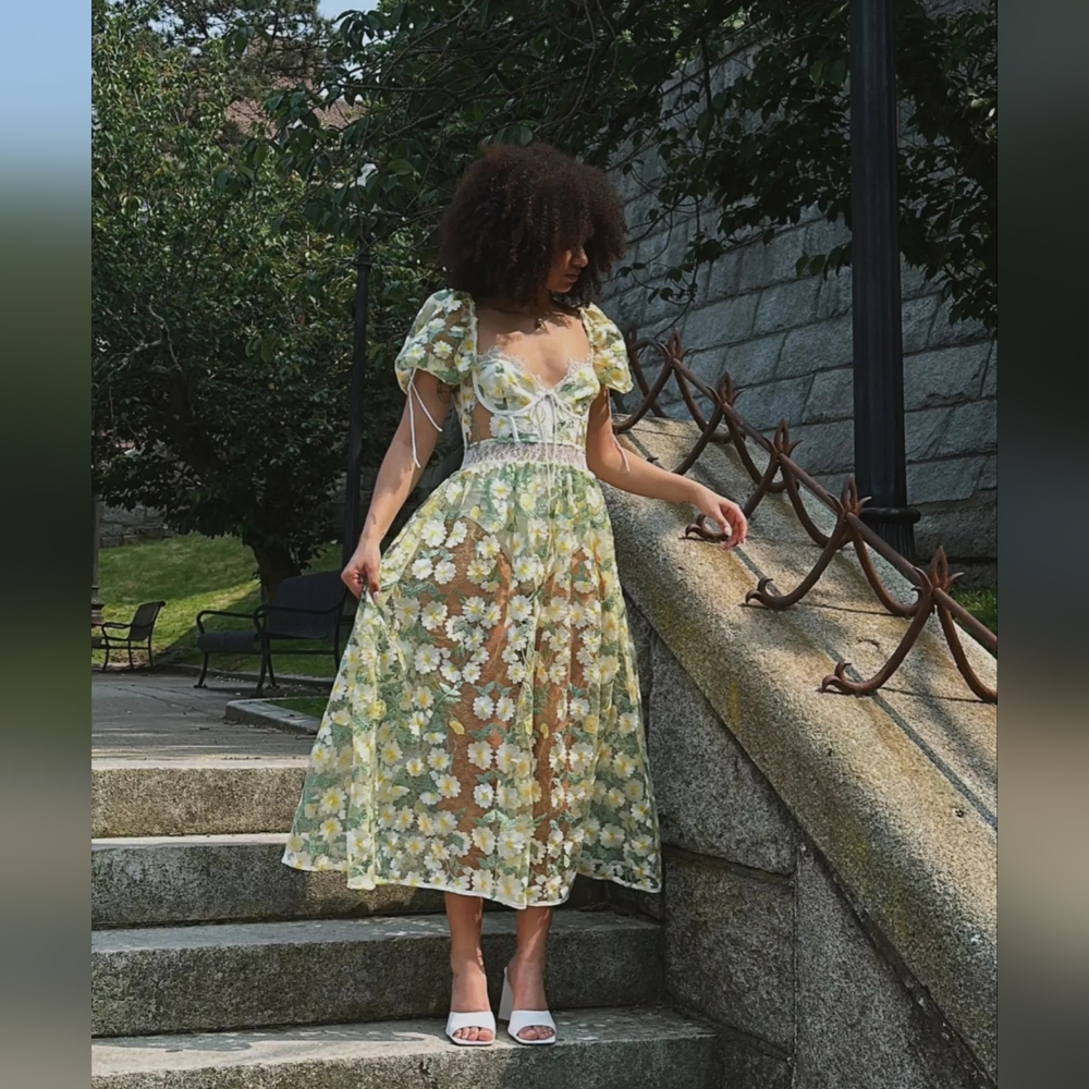 For love and Lemons Carson midi dress NWOT large sold at Free people